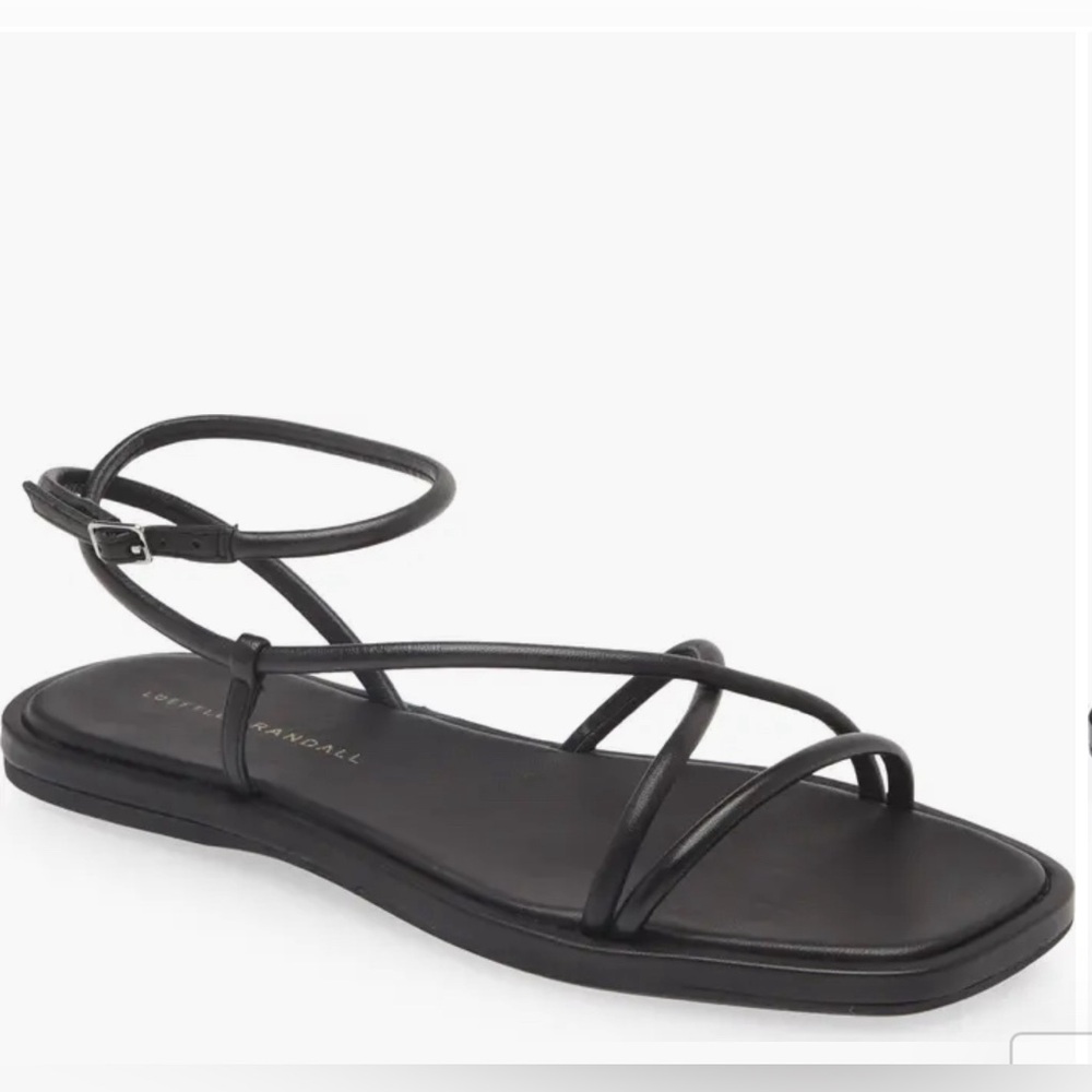 Loeffler Randall Black Strappy Sandals